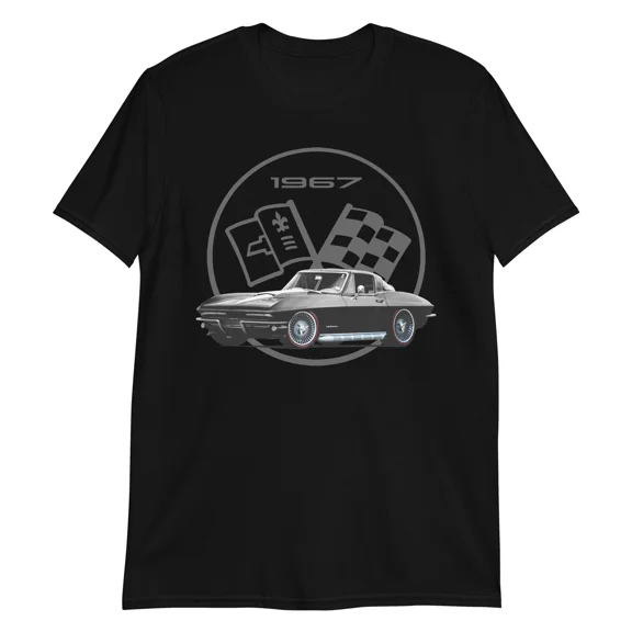 1967 Black vette C2 Antique Collector Car Vette Owner Gift T-Shirt