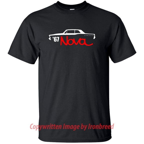1967 CHEVY II 67 NOVA SS post T-Shirt Muscle Super Sport Car Silhouette