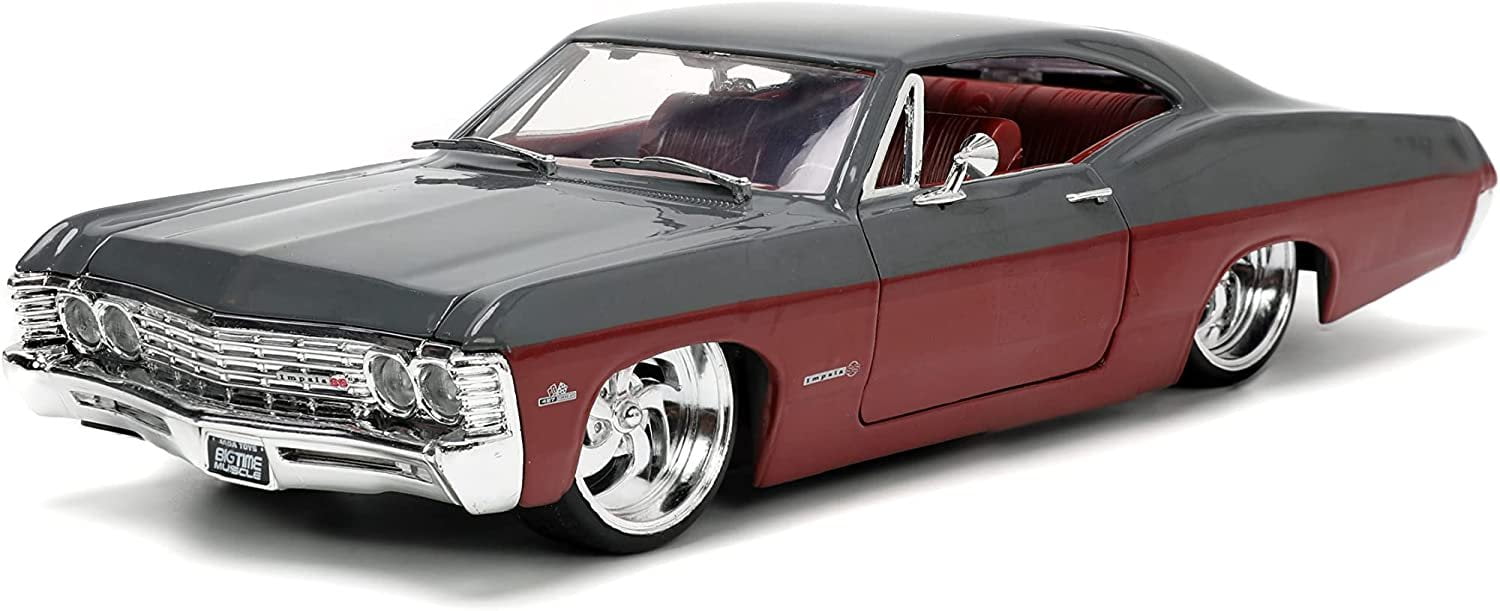 1967 Chevrolet Impala SS Gray and Burgundy with Burgundy