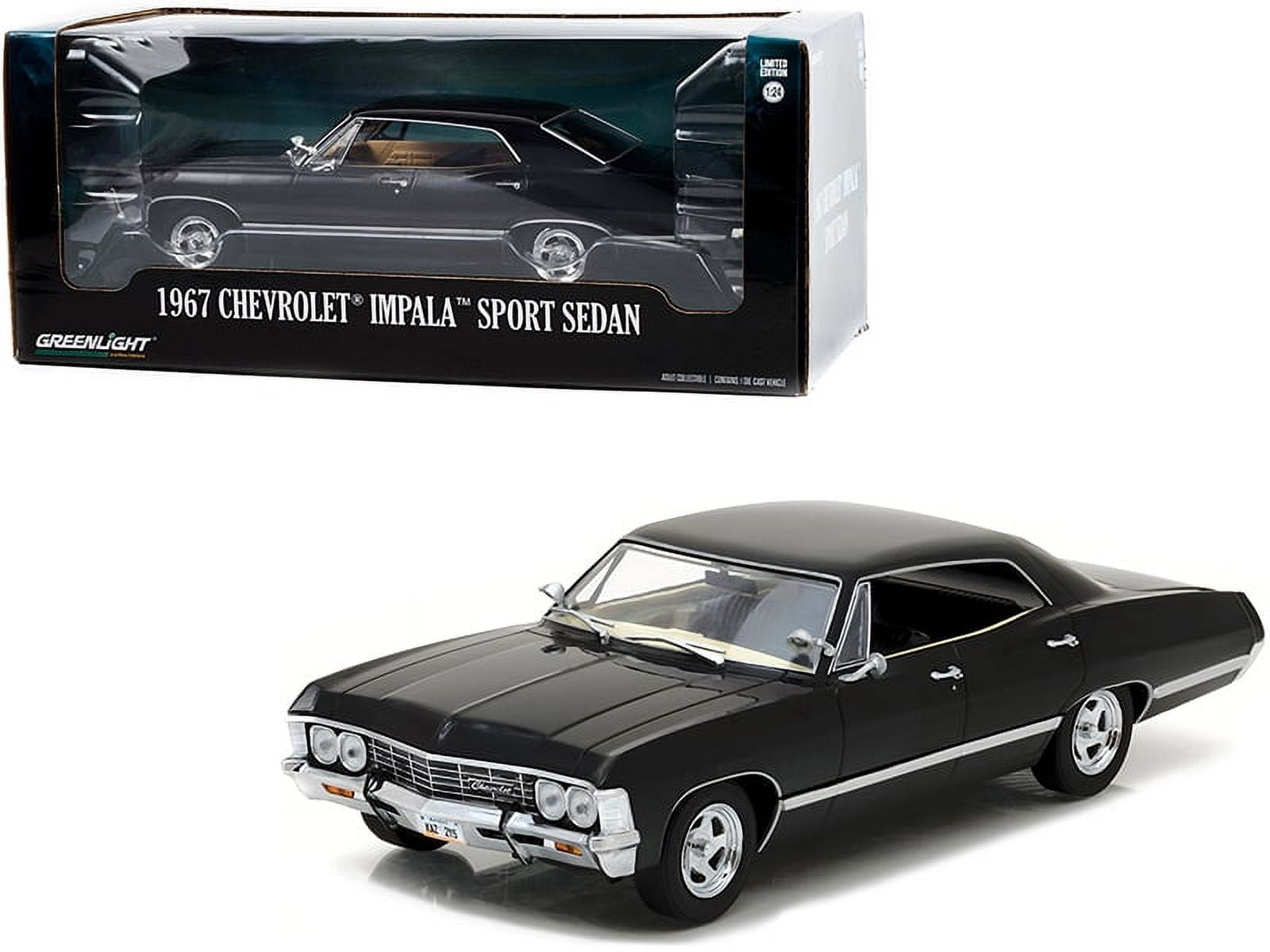 1967 Chevrolet Impala Sport Sedan Tuxedo Black 1/24 Diecast