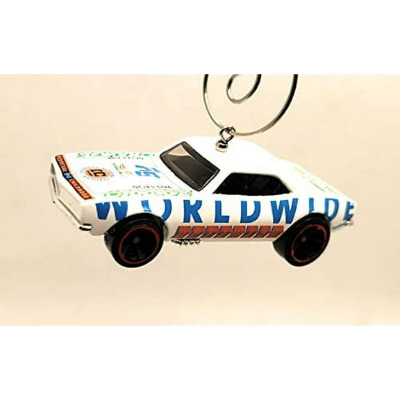1967 Chevy Camaro Worldwide Christmas Ornament 1:64 White