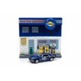 thumbnail image 1 of 1967 Chevy Camaro with Sunoco Exterior Service Gas Station Facade, #15 - Round 2 JLDR007/24 - 1/64 scale Diecast Model Toy Car, 1 of 4