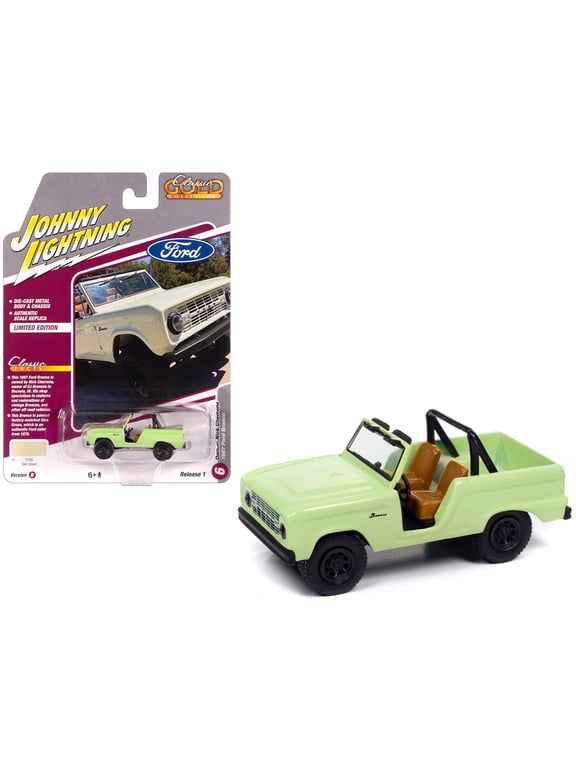 1967 Ford Bronco "Nick Cherrone" Glen Green "Classic Gold Collection" 1/64 Diecast Model Cars by Johnny Lightning