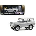 thumbnail image 1 of 1967 Ford Bronco Silver Metallic with White Top "Counting Cars" (2012-Present) TV Series 1/24 Diecast Model Car by Greenlight, 1 of 3