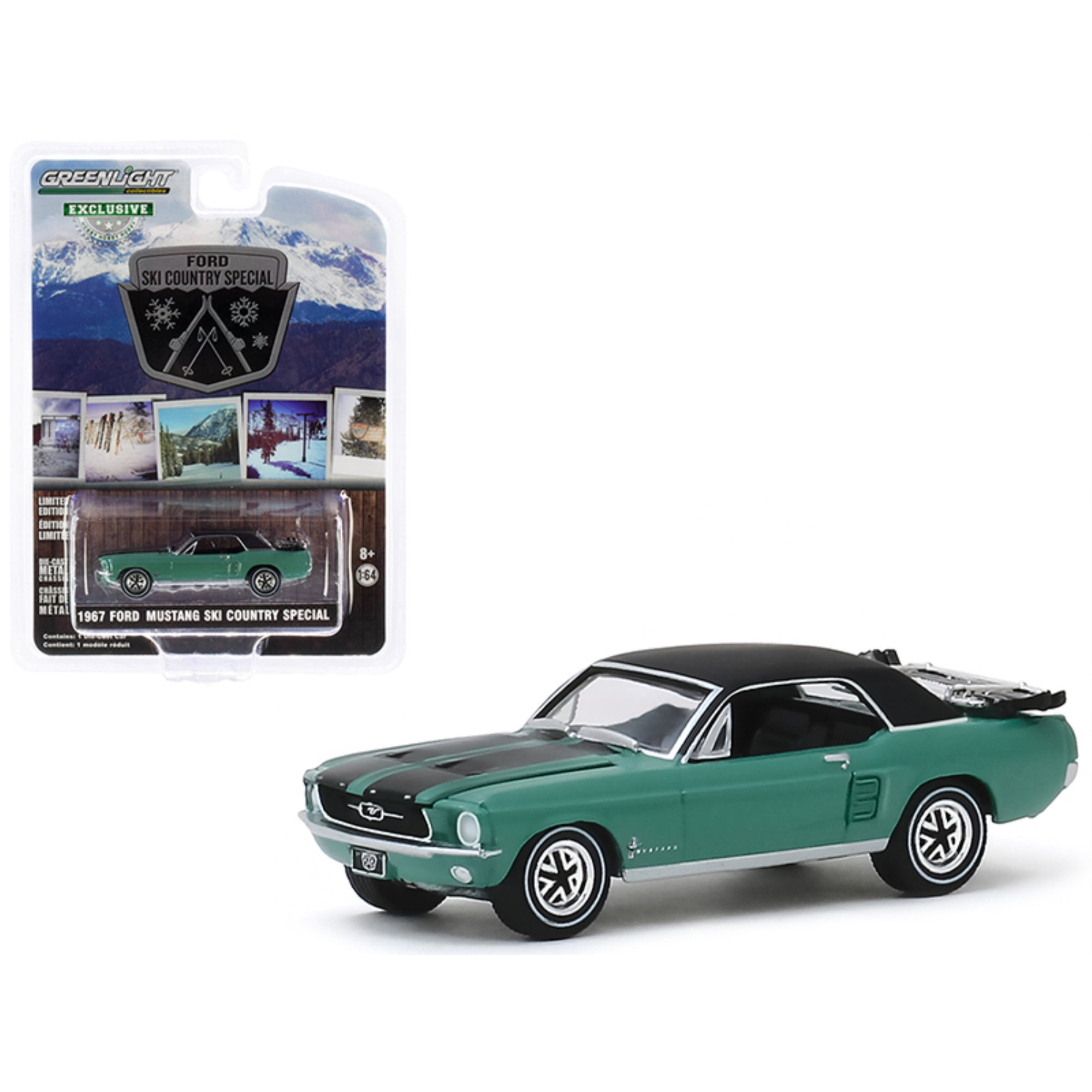 Ford Mustang Coupé 1967 Ski Country Special – Greenlight 1/18 – Miniature Occasion