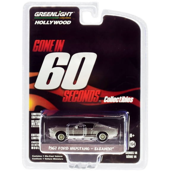 1967 Ford Mustang Custom "Eleanor" Gone in 60 Seconds 2000 Movie 1/64 Diecast Model Car by Greenlight