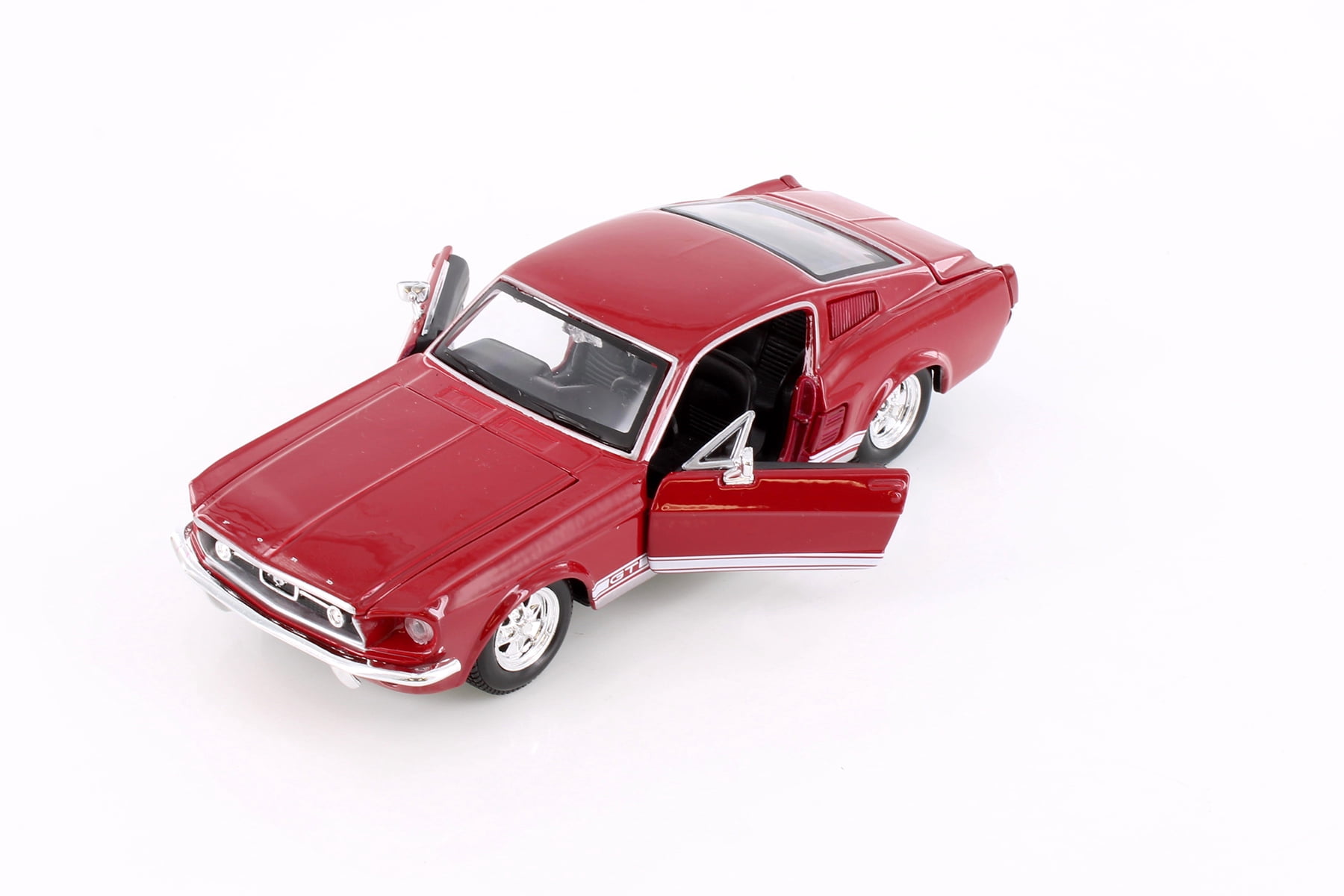 1967 Ford Mustang GT-500 Hard Top, Red - Showcasts 37260 - 1/24 Scale Diecast Model Toy Car