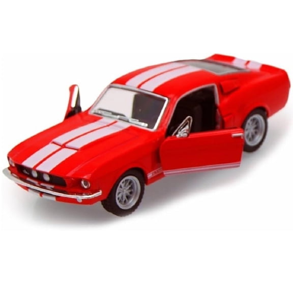 1967 Ford Shelby Mustang GT500 1:38 Scale 5" Die Cast Metal Model Toy Muscle Car (Blue)