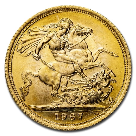 1967 Great Britain Gold Sovereign Elizabeth II BU