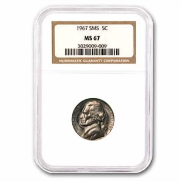 1967 Jefferson Nickel SMS MS-67 NGC