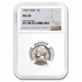 thumbnail image 1 of 1967 Jefferson Nickel SMS MS-68 NGC, 1 of 3
