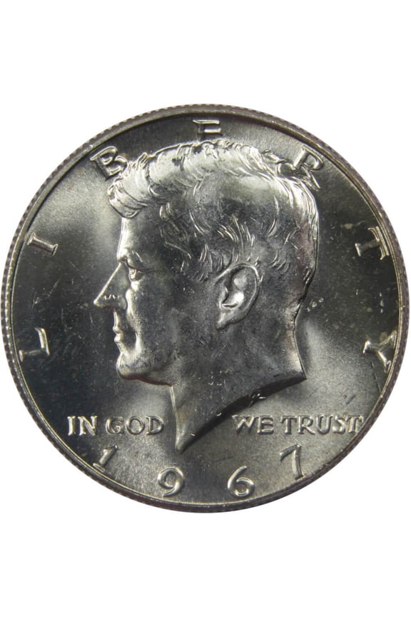 1967 Kennedy Half Dollar BU Uncirculated Mint State 40% Silver 50c US Coin