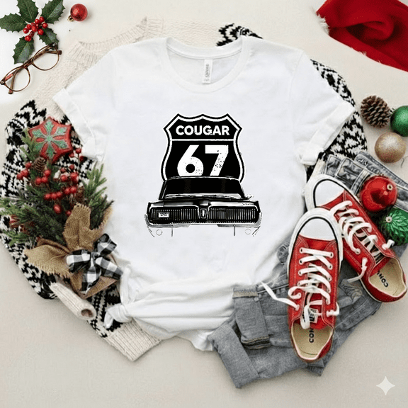 1967 Mercury Cougar Classic Muscle Car Vintage Auto Fan Unisex T-Shirt V12230 up to size 5XL