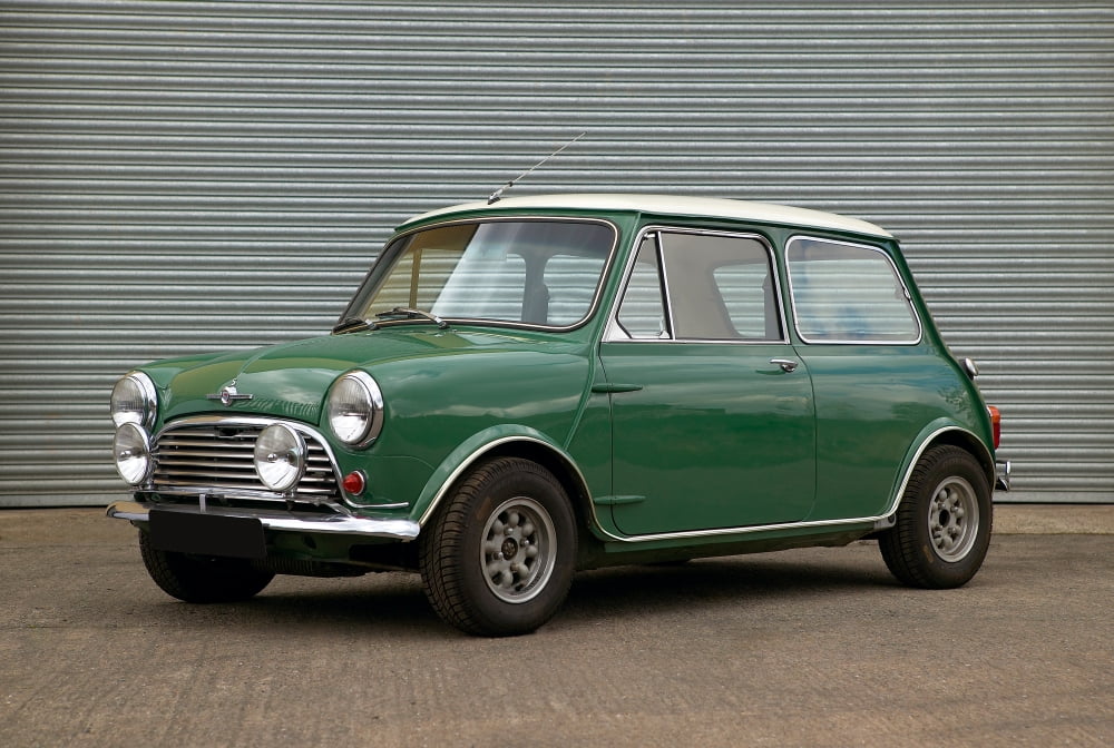 1967 Morris Mini Cooper 1275cc S saloon with minilite wheels foglamps and widened wheelarches Country of origin United Kingdom Canvas Art - Panoramic Images (18 x 24)