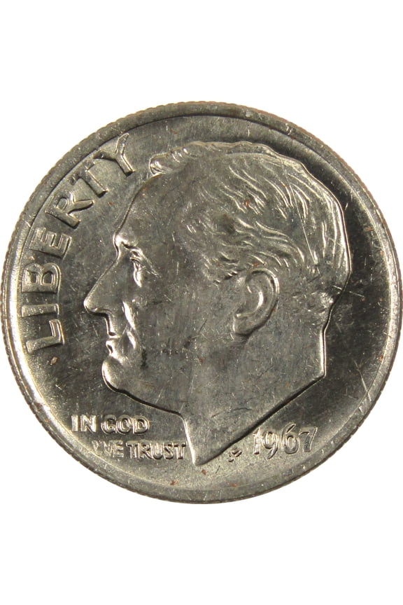 1967 Roosevelt Dime BU Uncirculated Clad 10c Coin