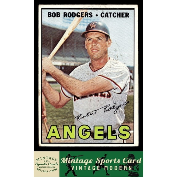 1967 Topps Bob Rodgers #281 California Angels MLB Baseball Trading Card