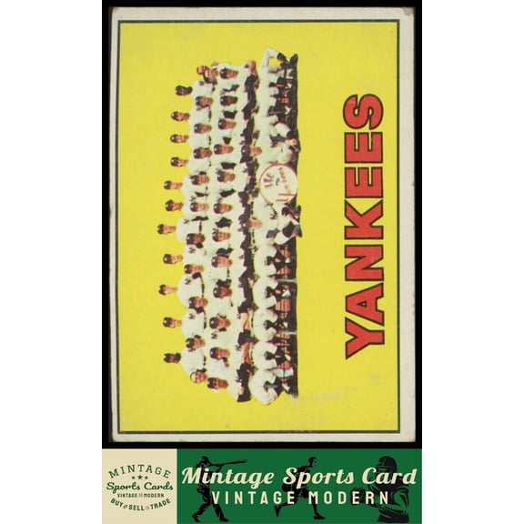 1967 Topps New York Yankees TC #131