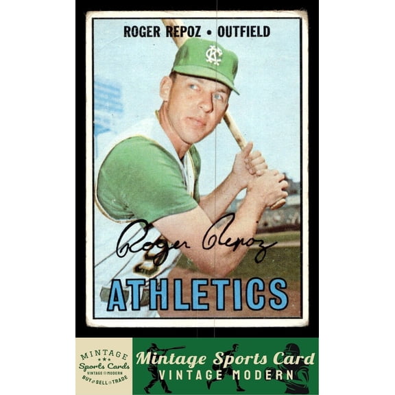 1967 Topps Roger Repoz Kansas City Athletics #416 Baseball Card