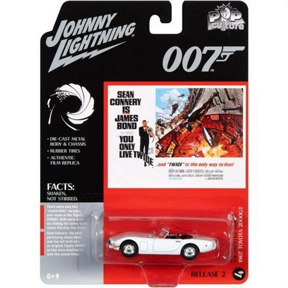 1967 Toyota 2000 GT, James Bond 007 - You Only Live Twice - Johnny Lightning JLSP125/24 - 1/64 scale Diecast Model Toy Car