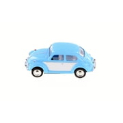 1967 Volkswagen Classical Beetle Hardtop, Light Blue - Kinsmart 2540DC/2 - 1/64 Scale Diecast Model Car