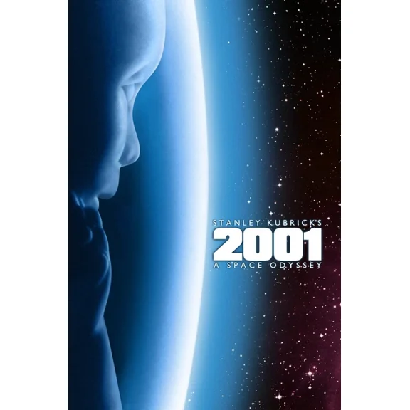 1968 2001 A Space Odyssey Movie Poster Hal 9000 Stanley Kubrick UNFRAMED PAPER POSTER, Home Decor