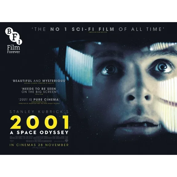 1968 2001 A Space Odyssey Movie Poster Hal 9000 Stanley Kubrick UNFRAMED PAPER POSTER, Home Decor