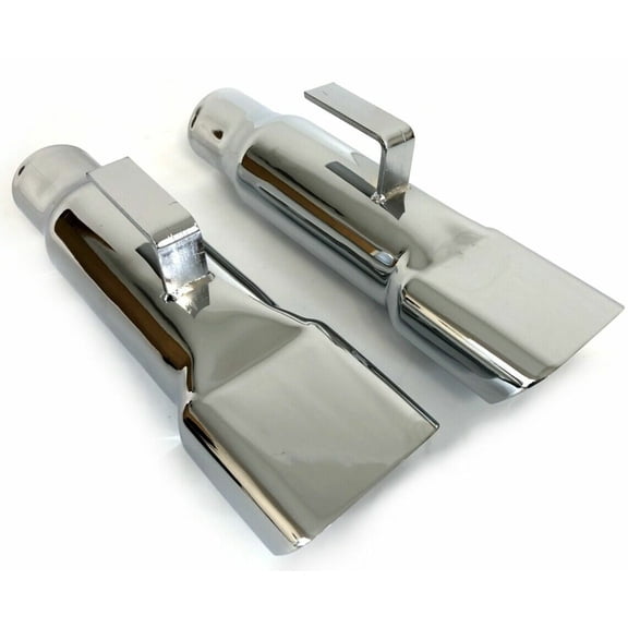 1968-70 Mopar Dodge Charger Chrome Exhaust Tips Extensions -Correct Size Weight