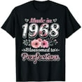 thumbnail image 1 of 1968 Birthday, Floral 1968 & Born In 1968, Made In 1968 T-Shirt, F579 Tshirt All Size S-5XL, 1 of 5
