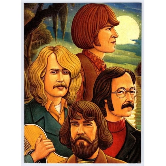 1968 CCR Creedence Clearwater Revival Poster Wall Art Print in 11 x 17 Inch Poster