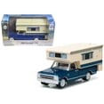 thumbnail image 1 of 1968 Chevrolet C10 Cheyenne with Large Camper Hobby Exclusive 1/64 Diecast Model Car by Greenlight, 1 of 2