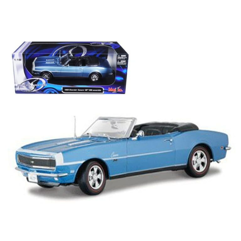 1968 Chevrolet Camaro 1/18ミニカー 1968 Chevrolet Camaro Convertible Blue 1/18 Diecas - Walmart.com