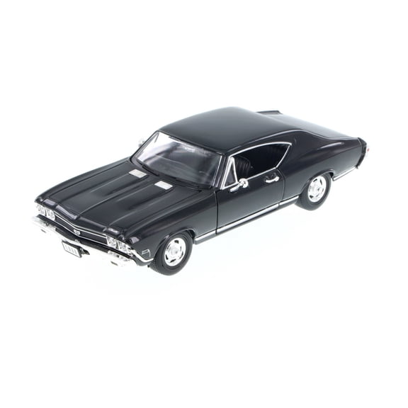 1968 Chevy Chevelle SS396 , Black - Welly 29397 - 1/24 Scale Diecast Model Toy Car (Brand New, but NOT IN BOX)