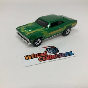 1968 Chevy Nova * GREEN * 1:64 Scale Diecast Model Diorama * WK6
