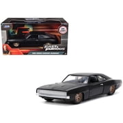 1968 Dodge Charger Widebody Matt Black w/Bronze Tail Stripe "F9" 2021 "Fast & Furious" Series 1/32 Diecast Model Car by Jada
