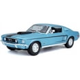 thumbnail image 1 of 1968 Ford Mustang CJ Cobra Jet Blue 1/18 Diecast Model Car by Maisto, 1 of 4
