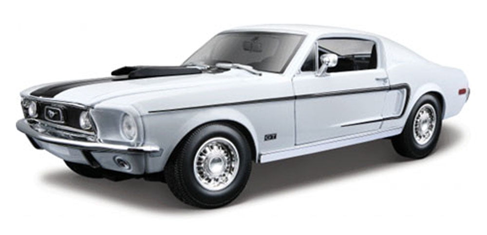 1968 Ford Mustang GT Cobra, White - Maisto 31167 - 1/18