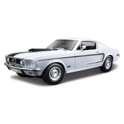 1968 Ford Mustang GT Cobra, White - Maisto 31167 - 1/18 Scale Diecast Model Toy Car