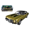 thumbnail image 1 of 1968 Ford Mustang \Golden Nugget Special\ Sunlit Gold with Black Stripes 1/18 Diecast Car Model by Greenlight, 1 of 1