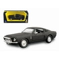 thumbnail image 1 of 1968 Ford Mustang Shelby GT500 KR Matt Black 1/43 Diecast Model Car by Road Signature, 1 of 1