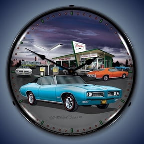 1968 GTO Sinclair Gas Station Lighted Clock