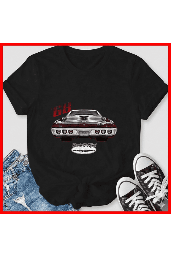 1968 Impala Fastback Muscle Car Hot Rod Rusty Distressed 68 Top Unisex T-Shirt, up to size 5XL