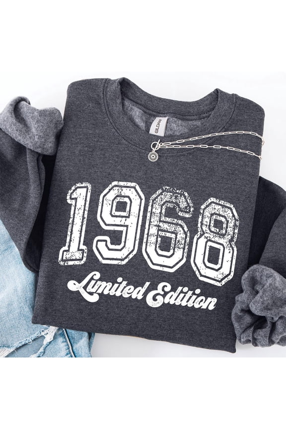 1968 Limited Edition Sweatshirt: Vintage 60S Birthday Tshirt All Size S-5XL