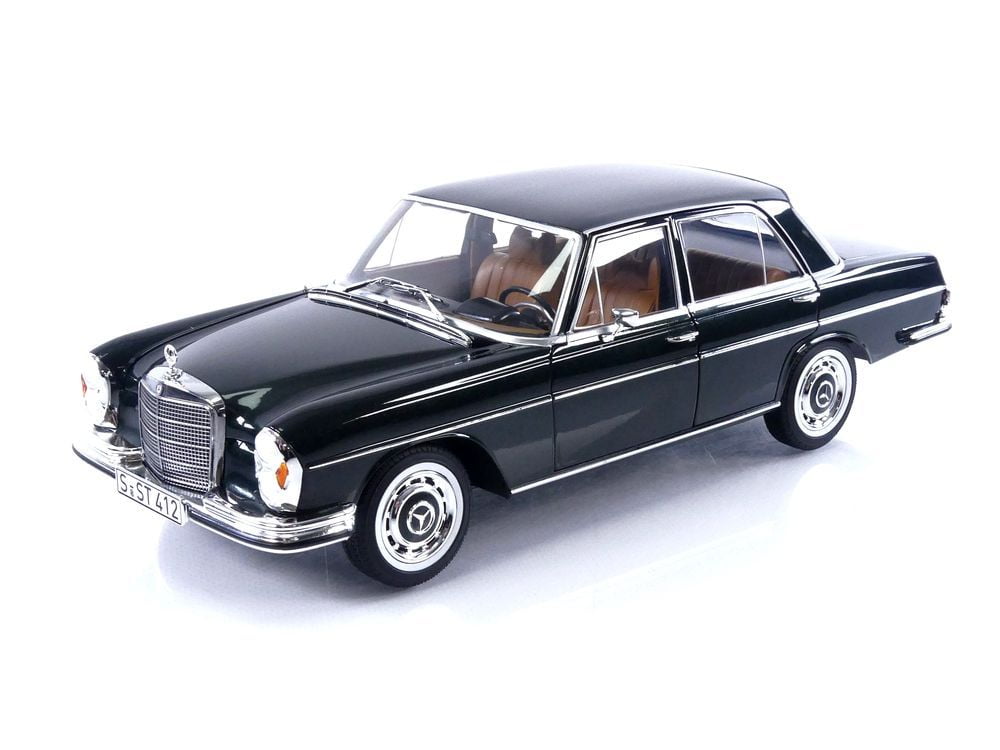 1968 Mercedes-Benz 280 SE Pine Green Metallic 1/18 Diecast Model Car by Norev