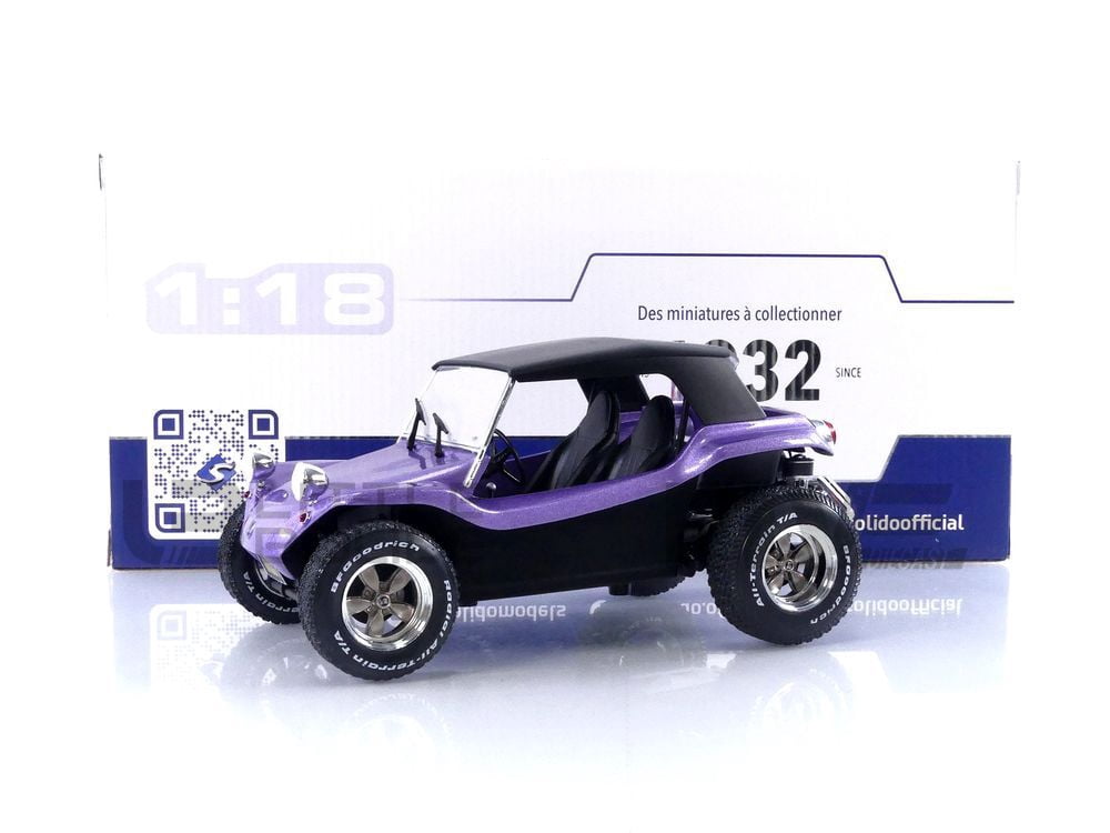 205-035 ソリド 1/18 バギー MEYERS MANX Solido 1968 Meyers Manx Buggy Purple Metallic 1/18 Diecast Model