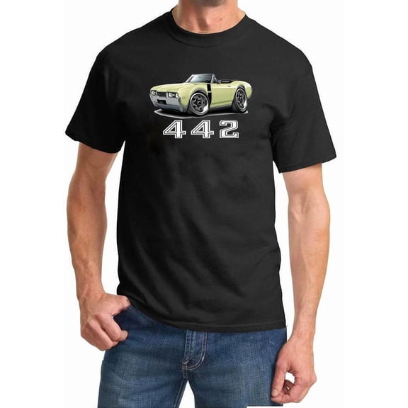 1968 Olds 442 Cutlass Convertible Full Color Tshirt NEW FREE SHIPPING