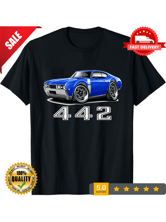 1968 Olds 442 Cutlass Hardtop Full Color Tshirt NEW FREE SHIPPING, ULTRA LIMITED-TH84616