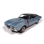 American Muscle 1968 Oldsmobile Holiday Coupe 442 Hemmings Muscle Machines - Code F Teal Frost 1/18 Scale Diecast