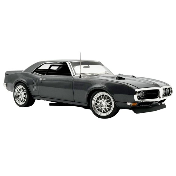 1968 Pontiac Firebird Street Fighter "Silver Bird" Gun Metal Gray Metallic Limited Edition 1/18 Diecast Model Car by ACME