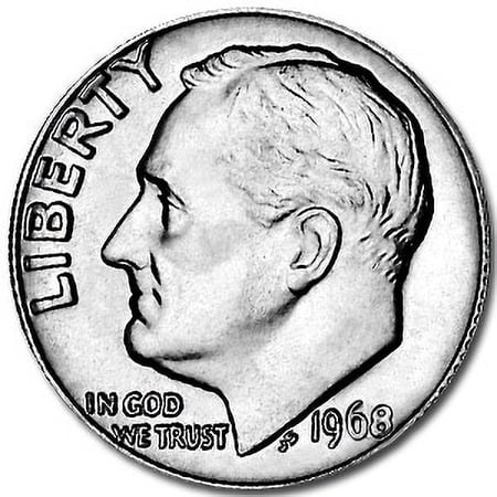 1968 Roosevelt Dime BU