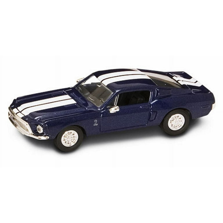 1968 Shelby GT 500-KR, Blue w/ Stripes - Yatming 94214 - 1/43